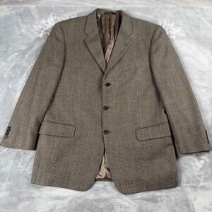 Joseph Abboud Mens VTG Brown Tweed Wool Blend Blazer Sport Coat Size L‎ 42R